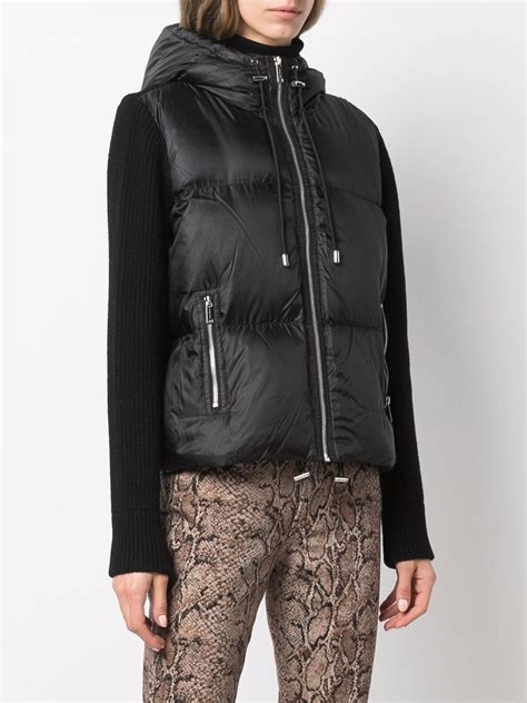 michael kors damen weste|michael kors leather jacket.